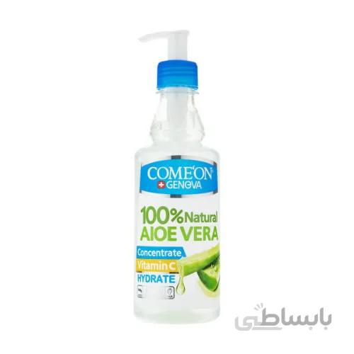 ژل کنسانتره پمپی کامان حاوی آلوئه ورا حجم 400 میلی لیتر ا Comeon Aloe vera Concentrate 400ml