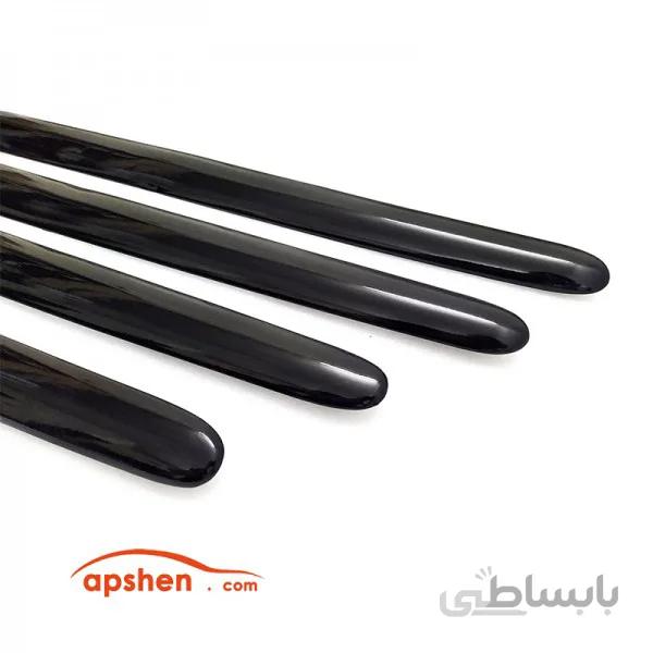 زه درب مشکی پیانویی پژو 206
