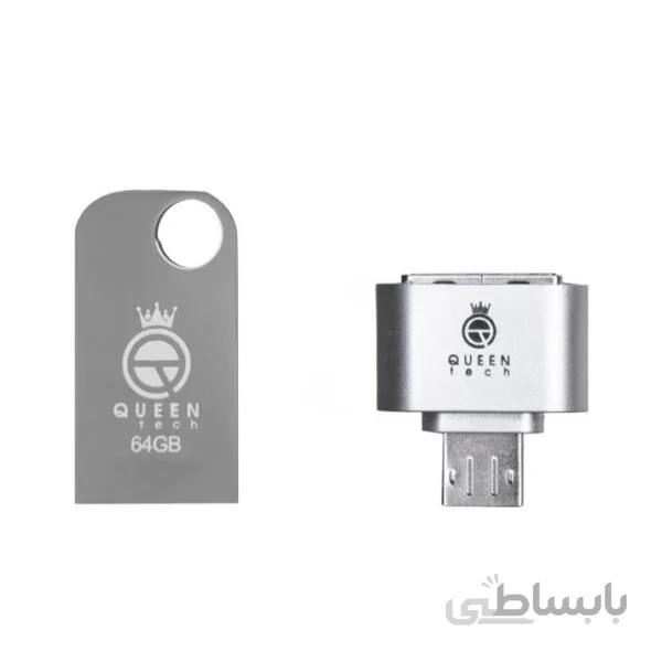 فلش مموری کوئین تک مدل CELL PLUS ظرفیت ۶۴ گیگابایت
