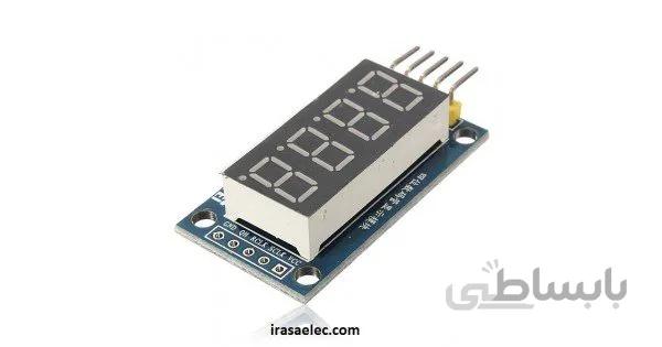 سون سگمنت 4 رقمی با درایور 74HC595