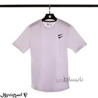 تيشرت نايك نخي يقه گرد | سفيد 414