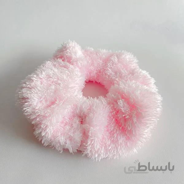 اسکرانچی تدی صورتی پاستلی ا Scrunchies