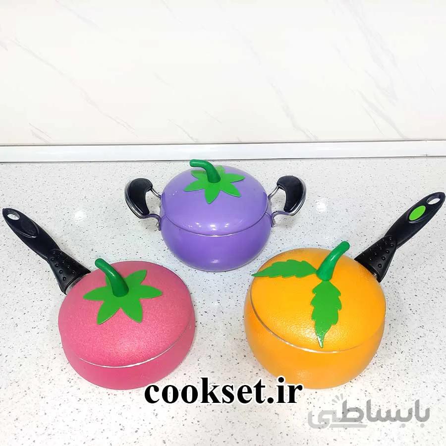 سرویس قابلمه نوزادی میوه ای 6 پارچه