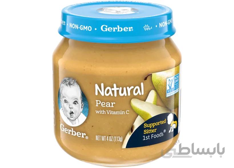 پوره گلابی با ویتامین C گربر gerber