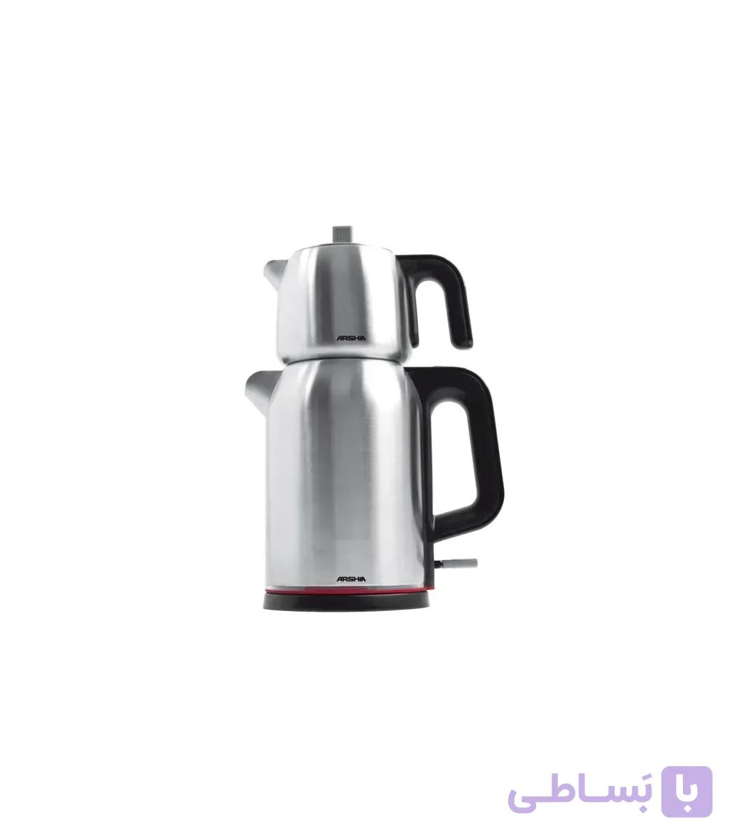 چای ساز روهم استیل عرشیا (طرح ترکیه ای) مدل T1401-1991
