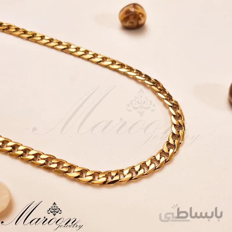 گردنبند مردانه و پسرانه کارتیه طلایی مارون MM105
