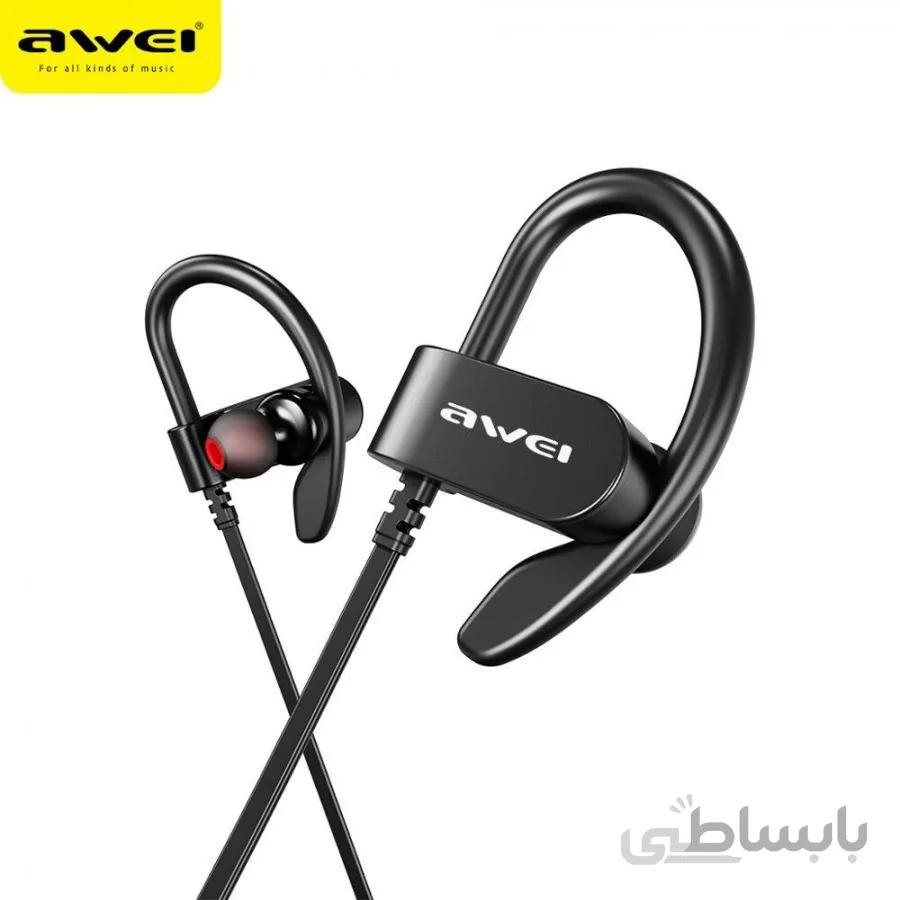 هندزفری بلوتوثی اوی مدل Awei WT50 ا Awei WT50 ear-hook Wireless Sports Earphone