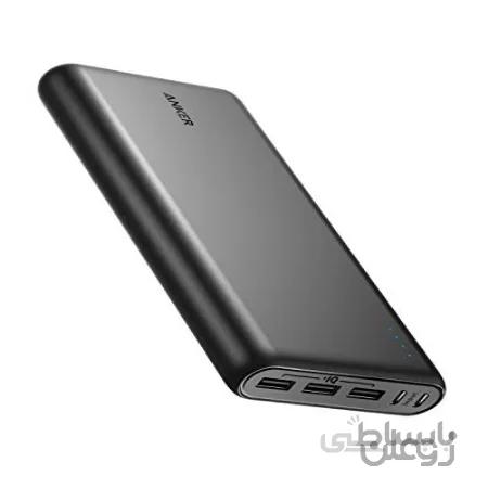 Anker PowerCore 26800 شارژر قابل حمل، 26800mAh باتری خارجی با پورت ورودی دوگانه و شارژ دو سرعته، 3 پورت USB برای آی فون، اپل، سامسونگ کهکشان، آندروید و سایر دستگاه های هوشمند