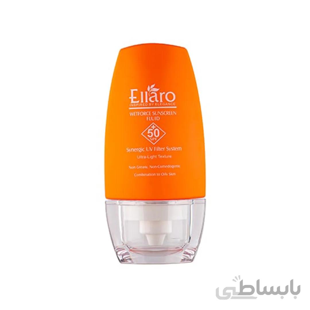 فلوئید ضد آفتاب وت فورس Ellaro SPF50 ا Ellaro Wetforce Sunscreen Fluid SPF50
