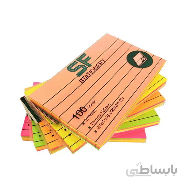 یادداشت چسب دار پست ایت سایز 7/5*12/5 خط دار (فسفری)