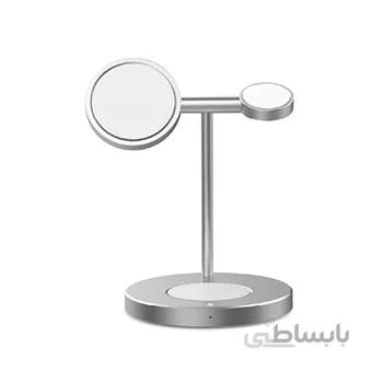 شارژر وایرلس سریع آیفون و اپل واچ و ایرپاد گرین Green 3 in 1 Magnetic Fast Wireless Charger 15W ا Green 3 in 1 Magnetic Fast Wireless Charger 15W