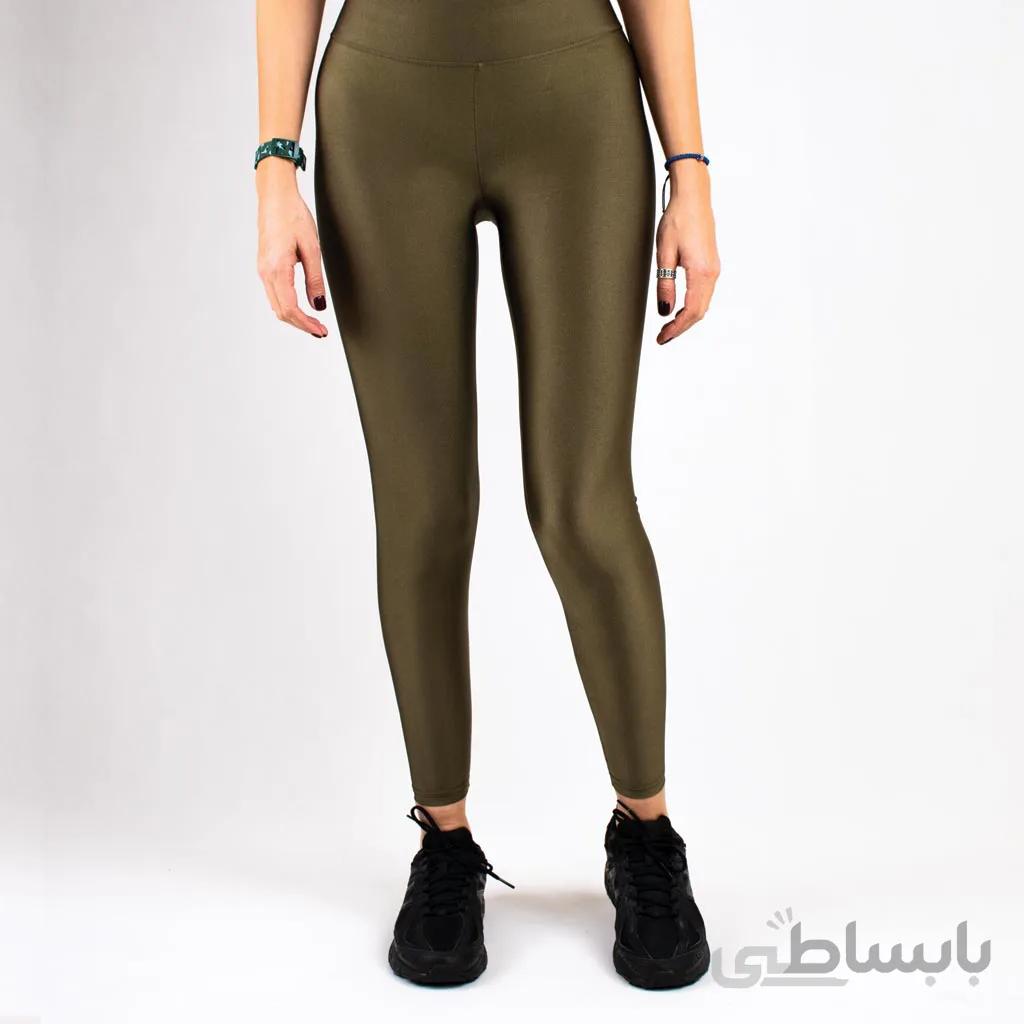 لگ دیسکوتایت زیتونی شاین آگی – Agi Disco Leggings Haki