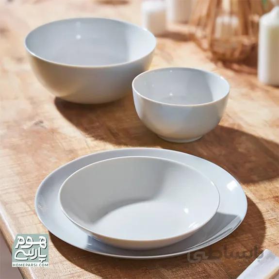 سرویس 26 پارچه آرکوپال لومینارک مدل دیوالی طوسی