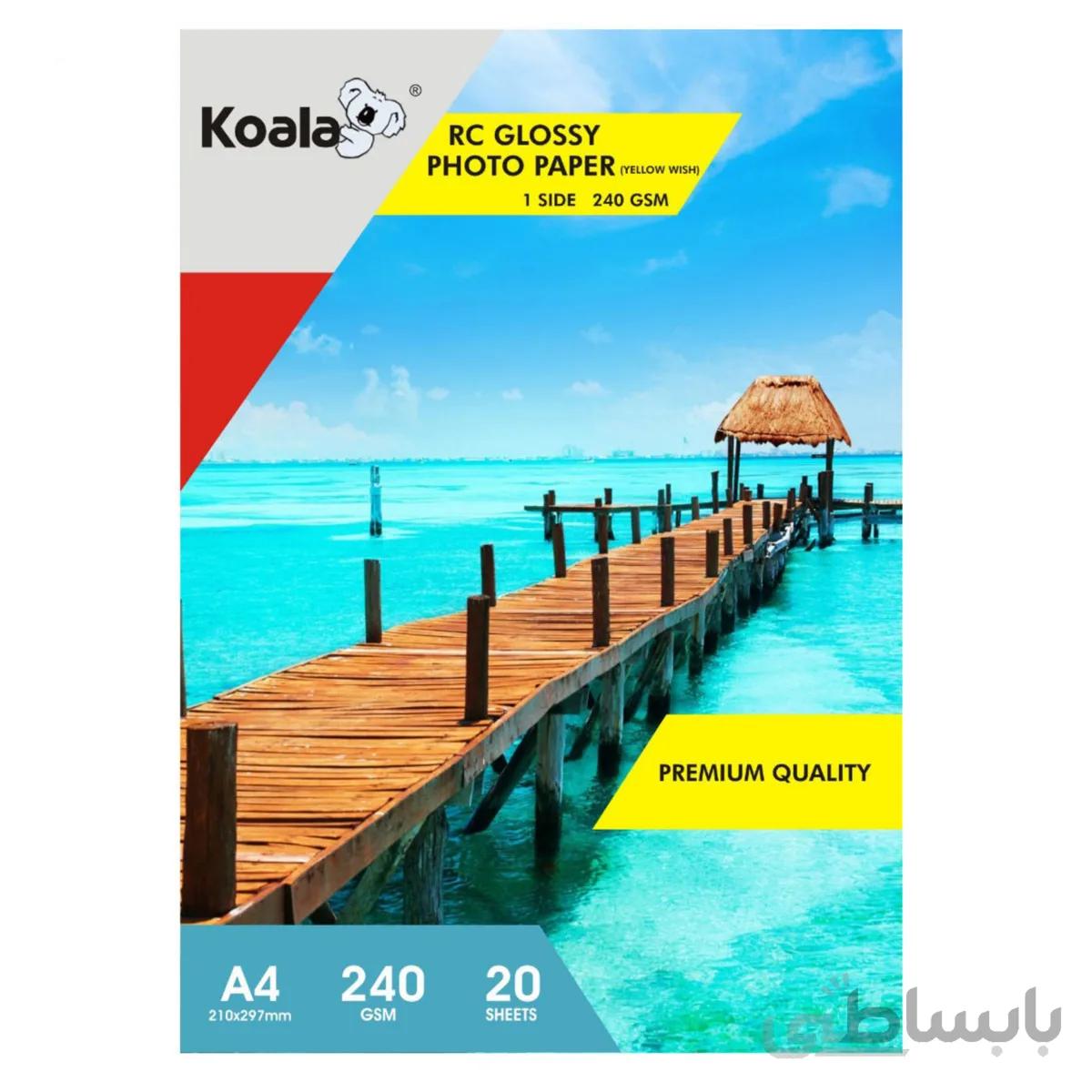 کاغذ فتوگلاسه کوالا (240 گرمی A4 بسته 20 عددی)