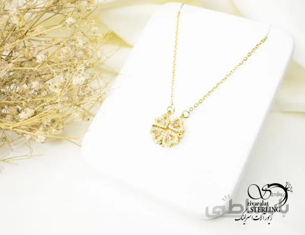 گردنبند زنانه طرح گل کد 180273