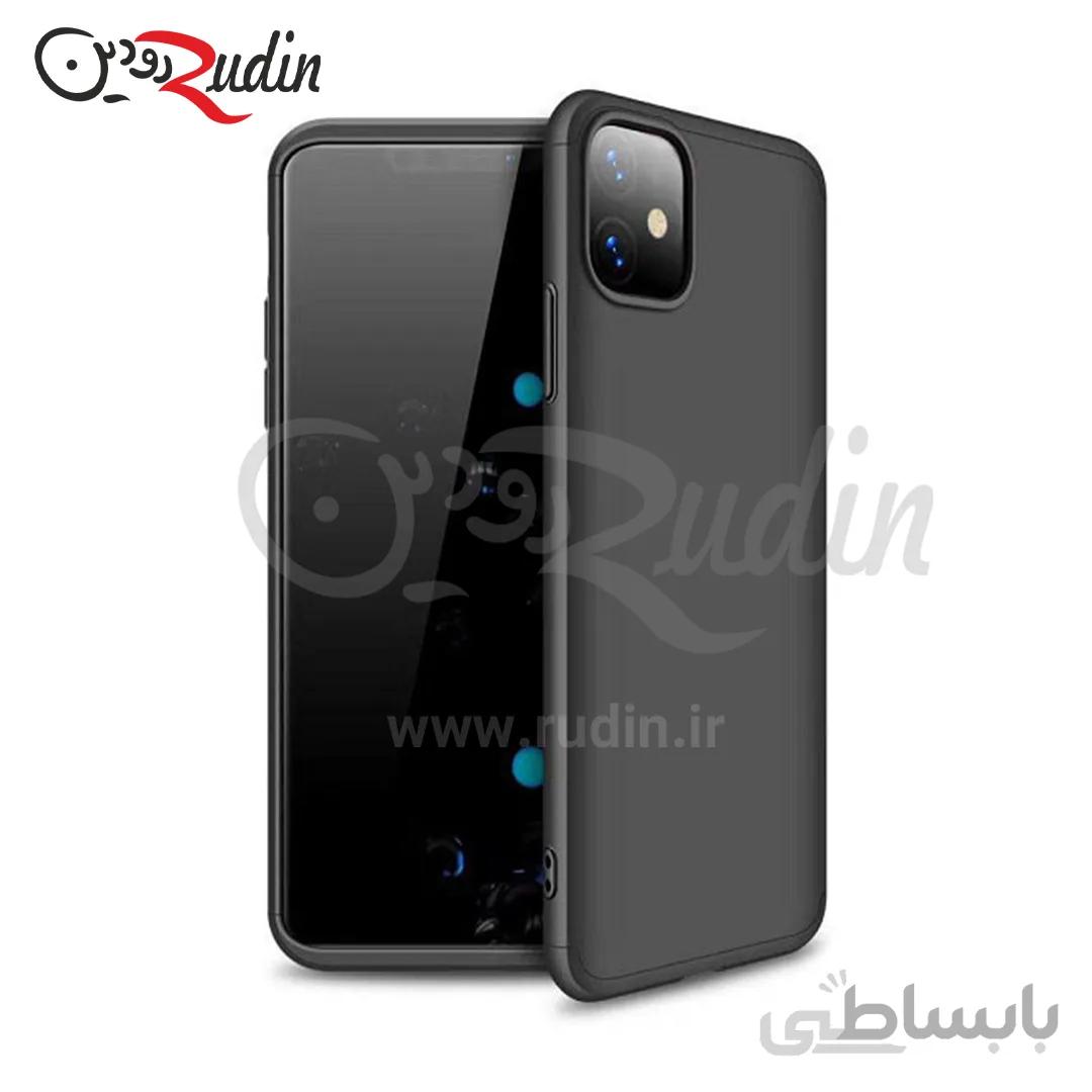 کاور ۳۶۰ درجه مدل GKK مناسب برای گوشی iphone11 مشکی دور مشکی