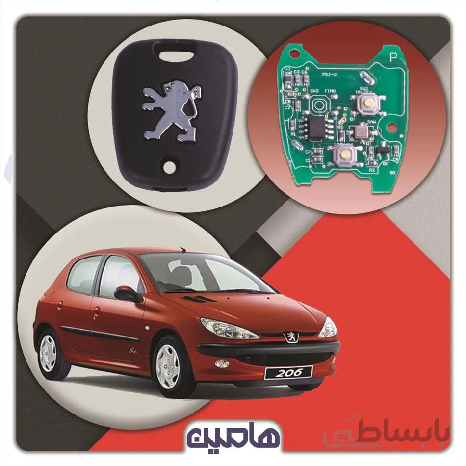 ریموت خودرو پژو 206 مولتی پلکس