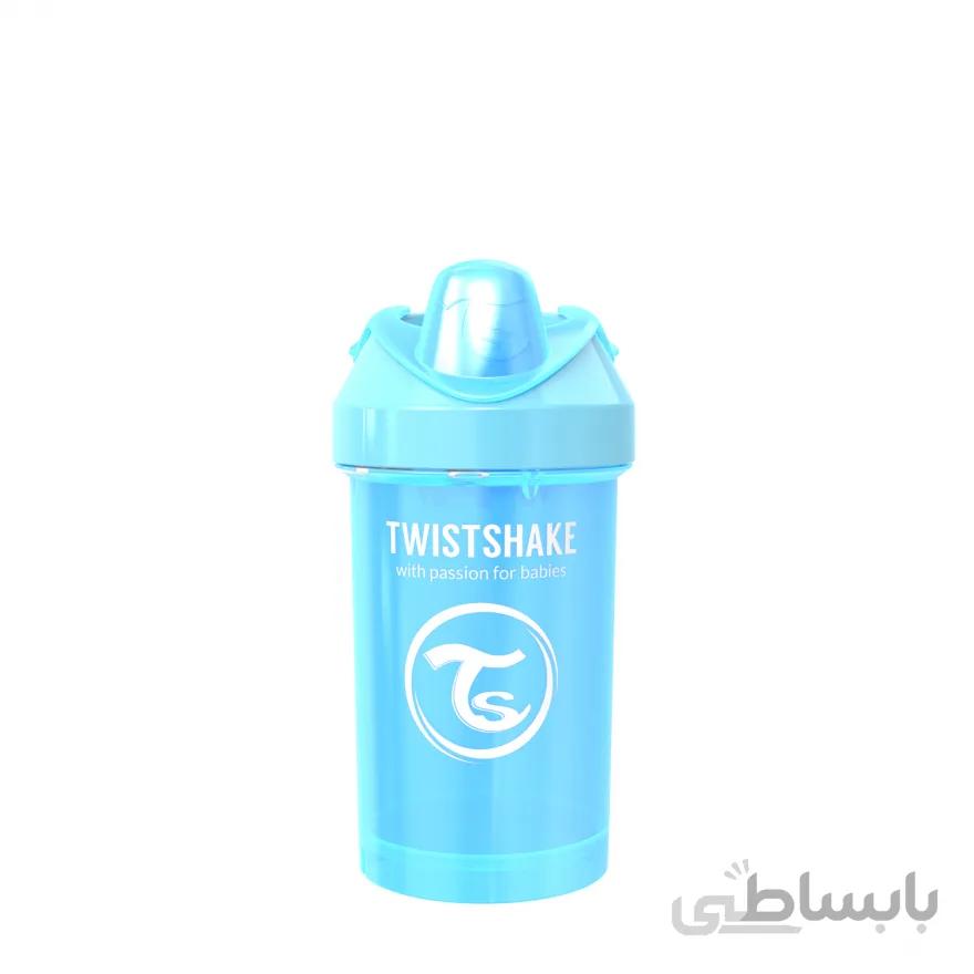 لیوان آبمیوه خوری 300 میل آبی صدفی تویست شیک Twistshake