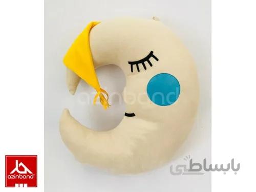 بالش فانتزی ماه کرمی ا بالش فانتزی ماه با پارچه مخملی