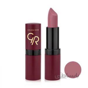 رژ لب جامد گلدن رز مدل ولوت شماره 02 ا Golden Rose Velvet Matte Lipstick No.02