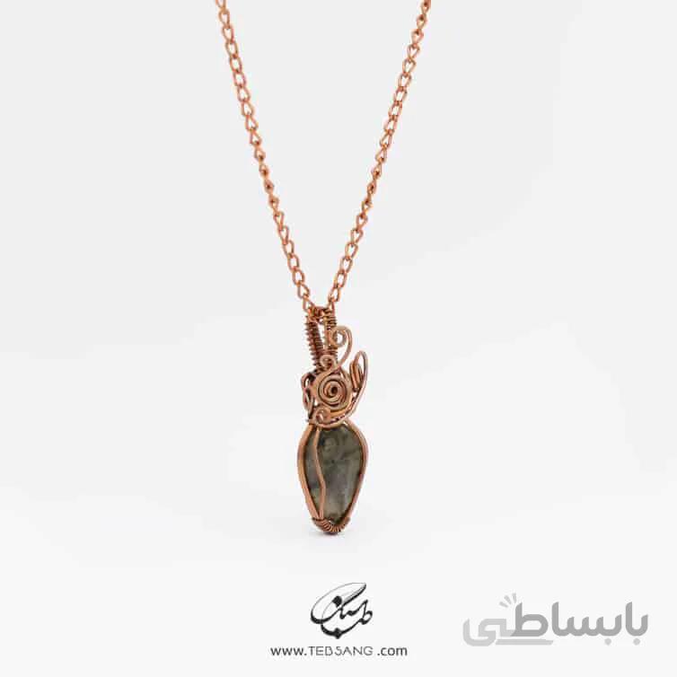 گردنبند زنانه سنگ لابرادوریت NT-107