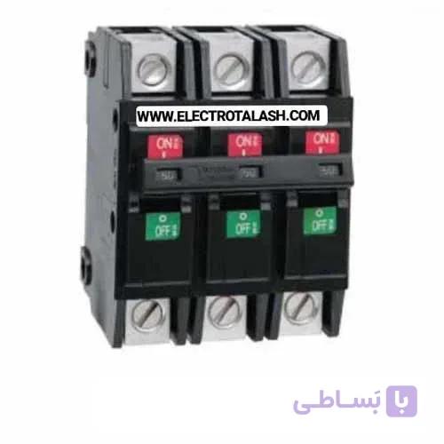 کلید مینیاتوری پای کنتور سه فاز 50 آمپر LS