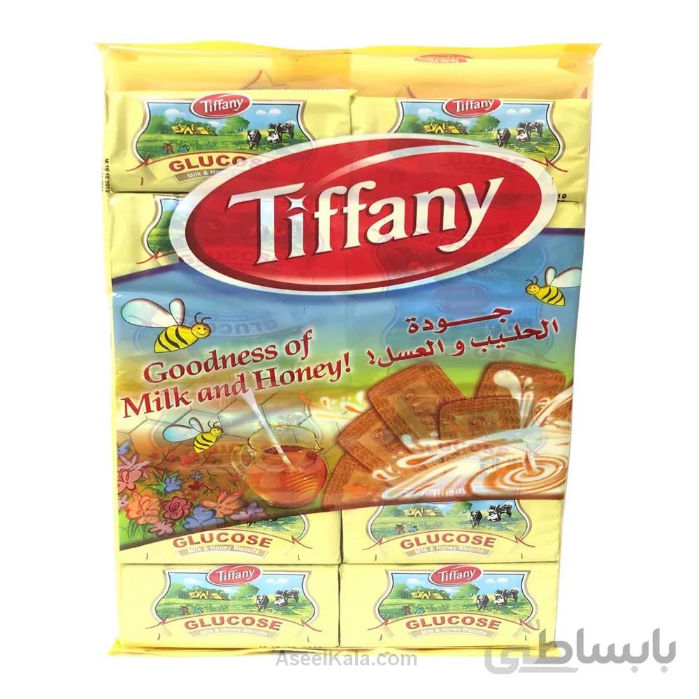 بیسکویت مادر شیر و عسل گلوکز تیفانی Tiffany بسته 12 عددی وزن 600 گرم