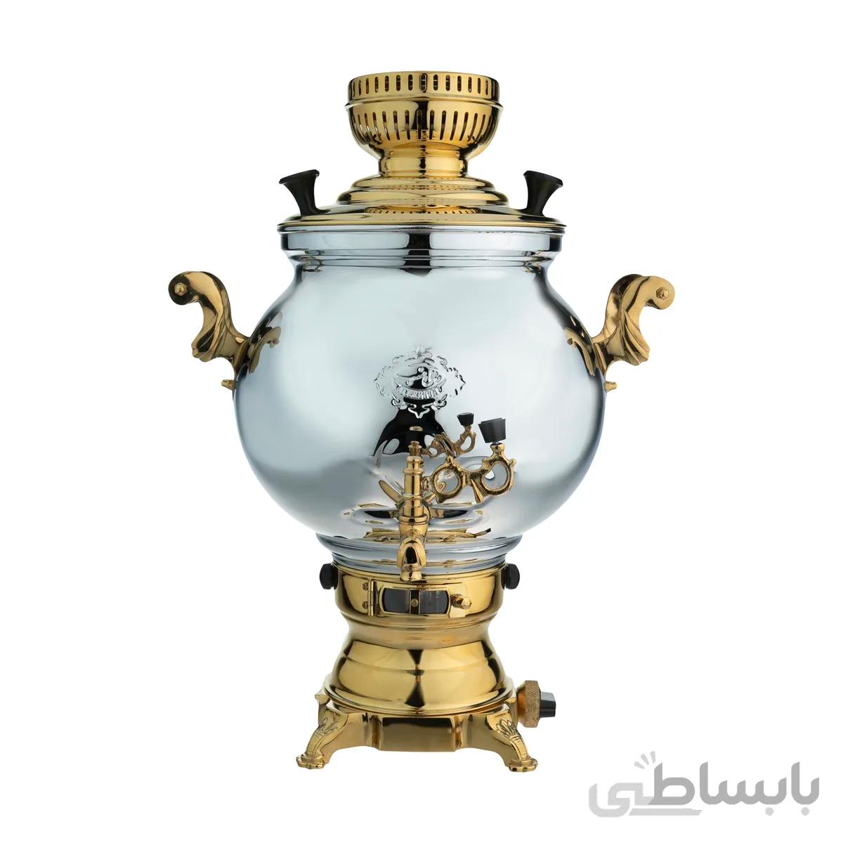 سماور گازی عالی نسب مدل سهند نفیس ظرفیت 8 لیتر