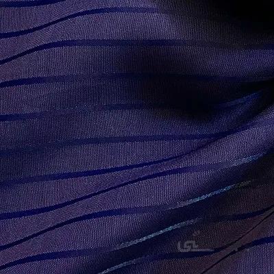 پارچه وال راه راه رنگ آبی کاربنی کد 2711