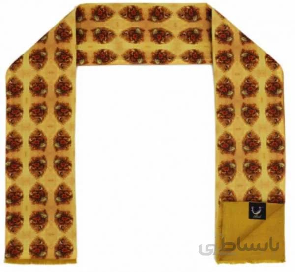 دستمال گردن طرح گل و مرغ