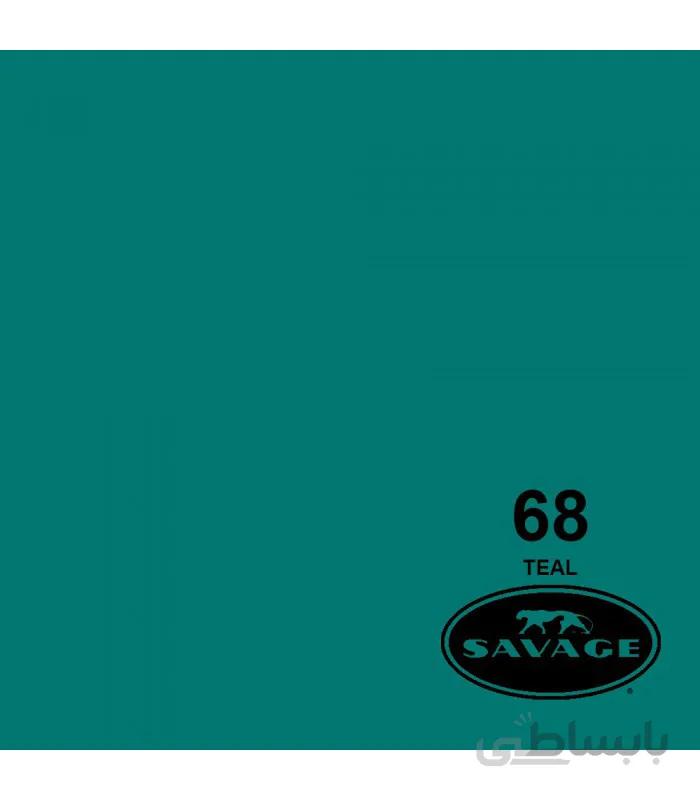 فون کاغذی SAVAGE کد رنگی ‌Teal 68-12