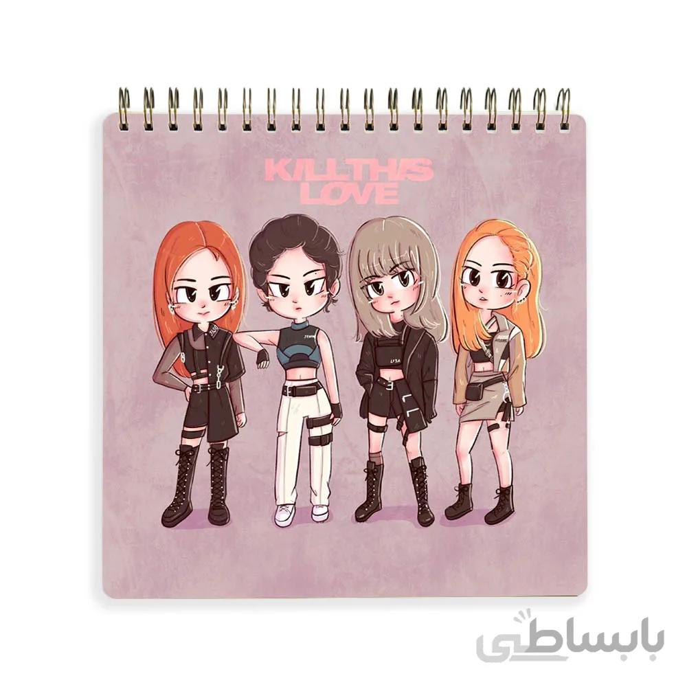 دفترچه يادداشت black pink کد 10100199