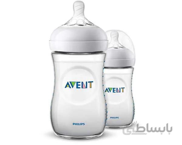 شیشه شیر 1m+ نچرال اونت 260 میلی لیتر جعبه باز avent