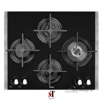اجاق گاز ۴ شعله شیشه‌ای کن مدل ۴۲۵M ا Can Gas Hob model 425M