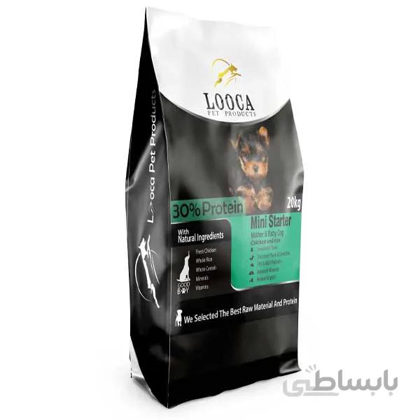 غذاي مادر شيرده و توله سگ نژاد کوچک با طعم مرغ لوکا Looca