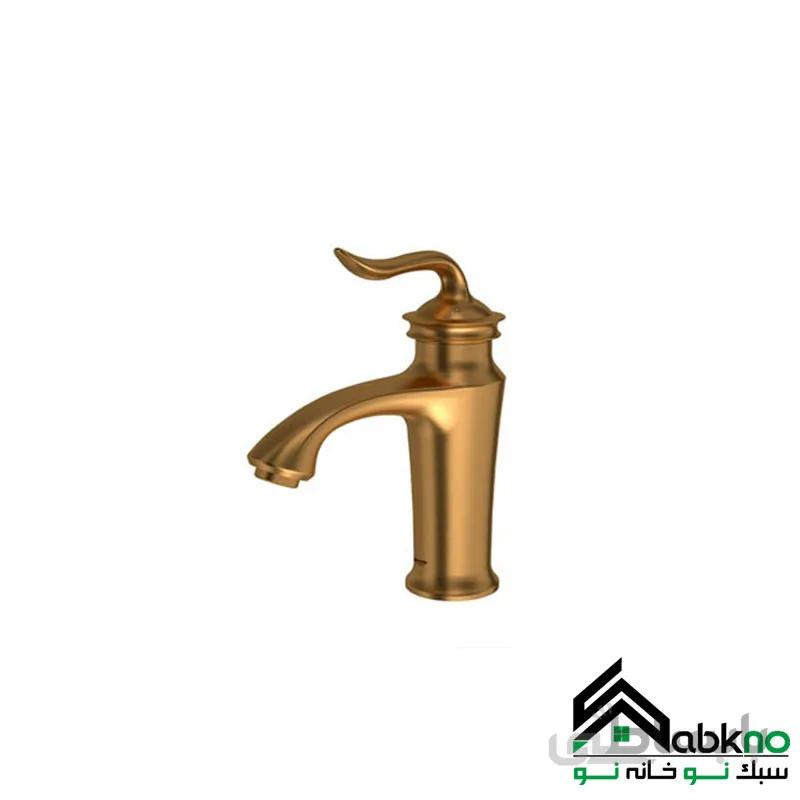 شیر روشویی لوکا مشکی طلایی شودر ا Loka Golden Black Basin