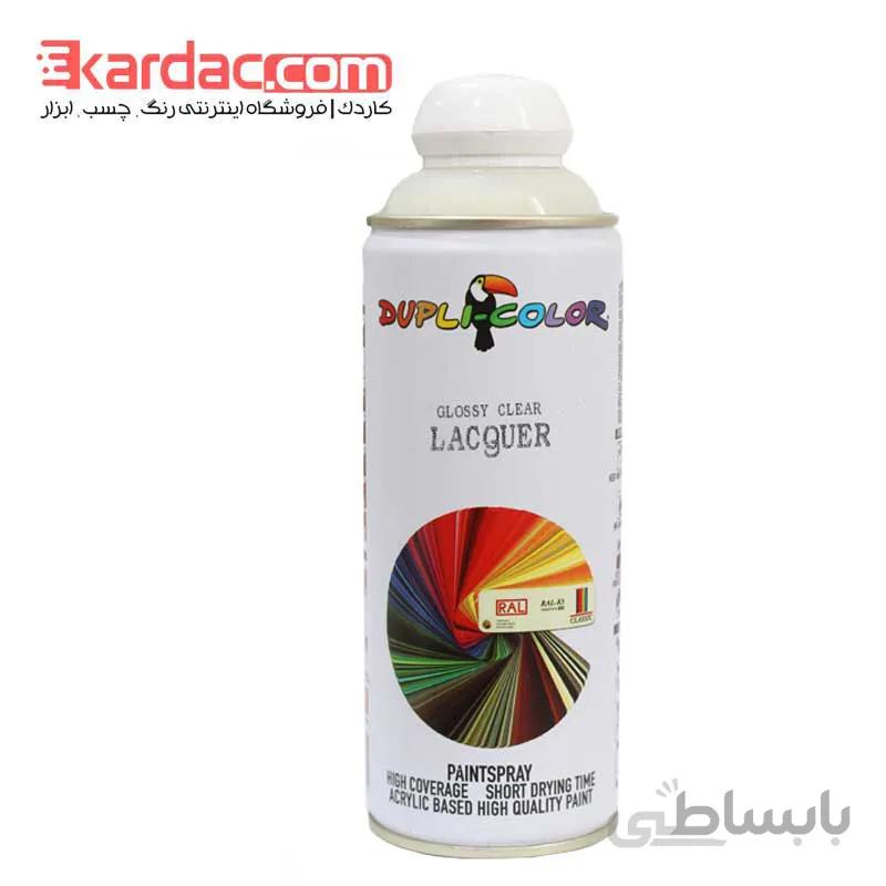 اسپری کیلر براق دوپلی کالر مدل Glossy Clear Lacquer حجم 400 میلی‌لیتر ا Dupli Color Glossy Clear Lacquer Spray