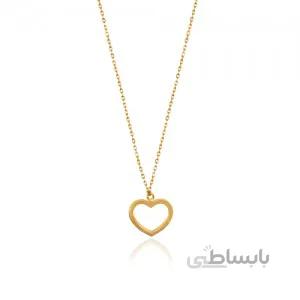 گردنبند طلا طرح قلب کد LN840