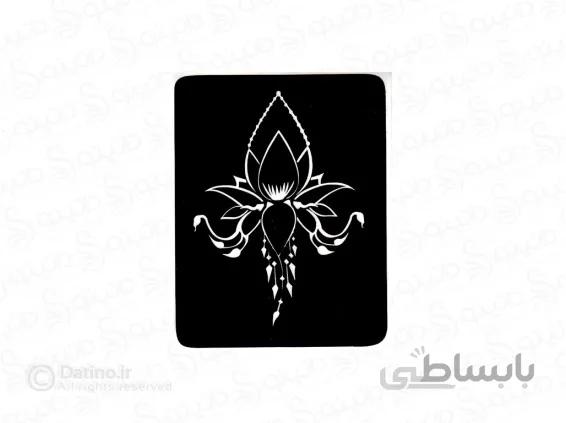شابلون حنا طرح گل هندی شایلا 10702