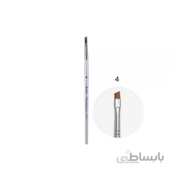 قلم مو سر کج گراف شماره 4