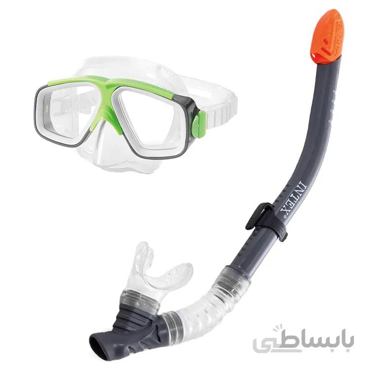 اسنورکل و عینک شنا اینتکس - کد 55949