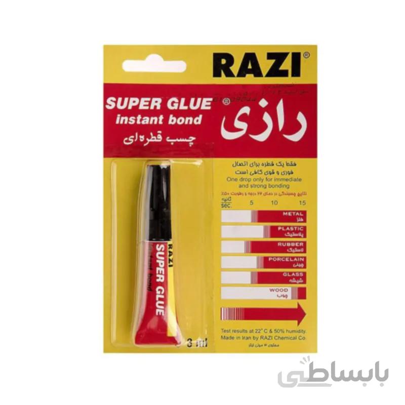 چسب قطره ای رازی مدل کارتی حجم 3 میلی لیتر