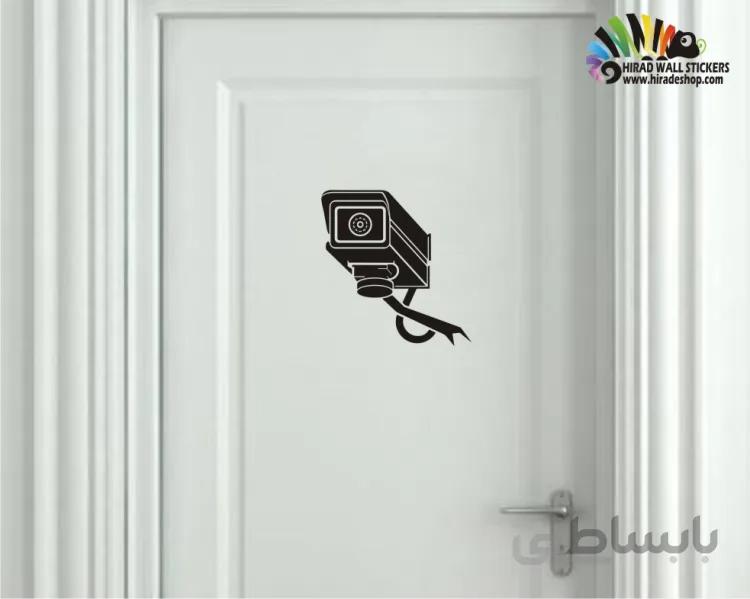 برچسب دیواری دوربین رو دری کد h207