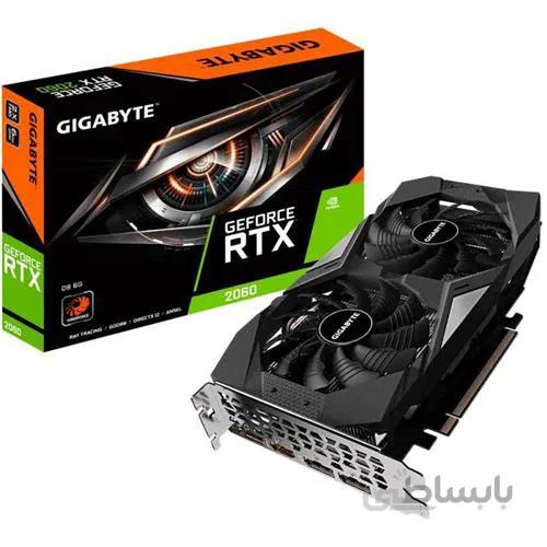 کارت گرافیک گیگابایت GeForce RTX 2060 D6 6G ا Gigabyte GeForce RTX 2060 D6 6G rev. 2.0 GV-N2060D6-6GD Graphic Card