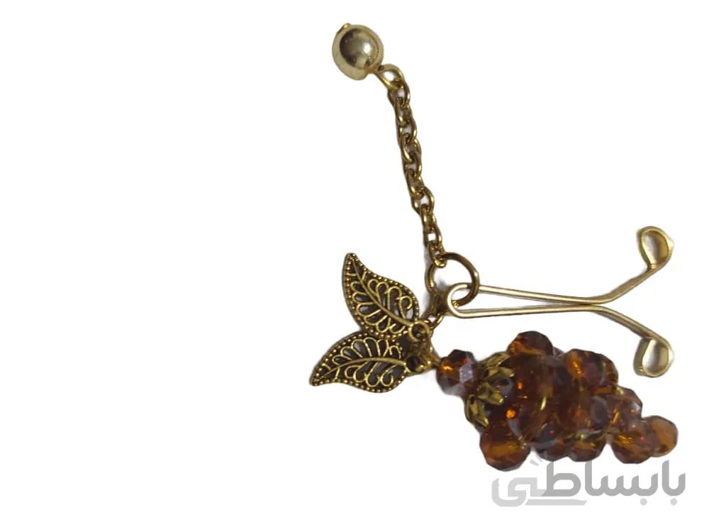 گیره روسری انگوری - سبز