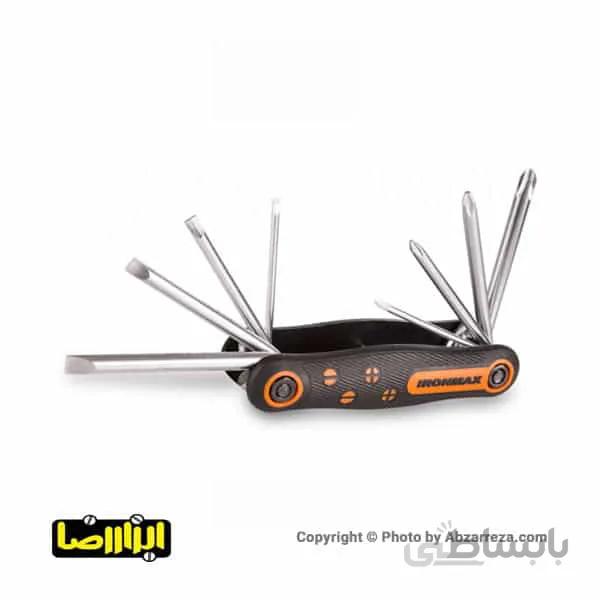 پیچ گوشتی چاقویی آیرون مکس مدل IM-1012FS