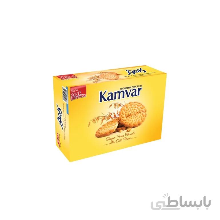 بیسکویت یولاف بدون شکر و رژیمی با آرد جودوسر کامور 450 گرمی