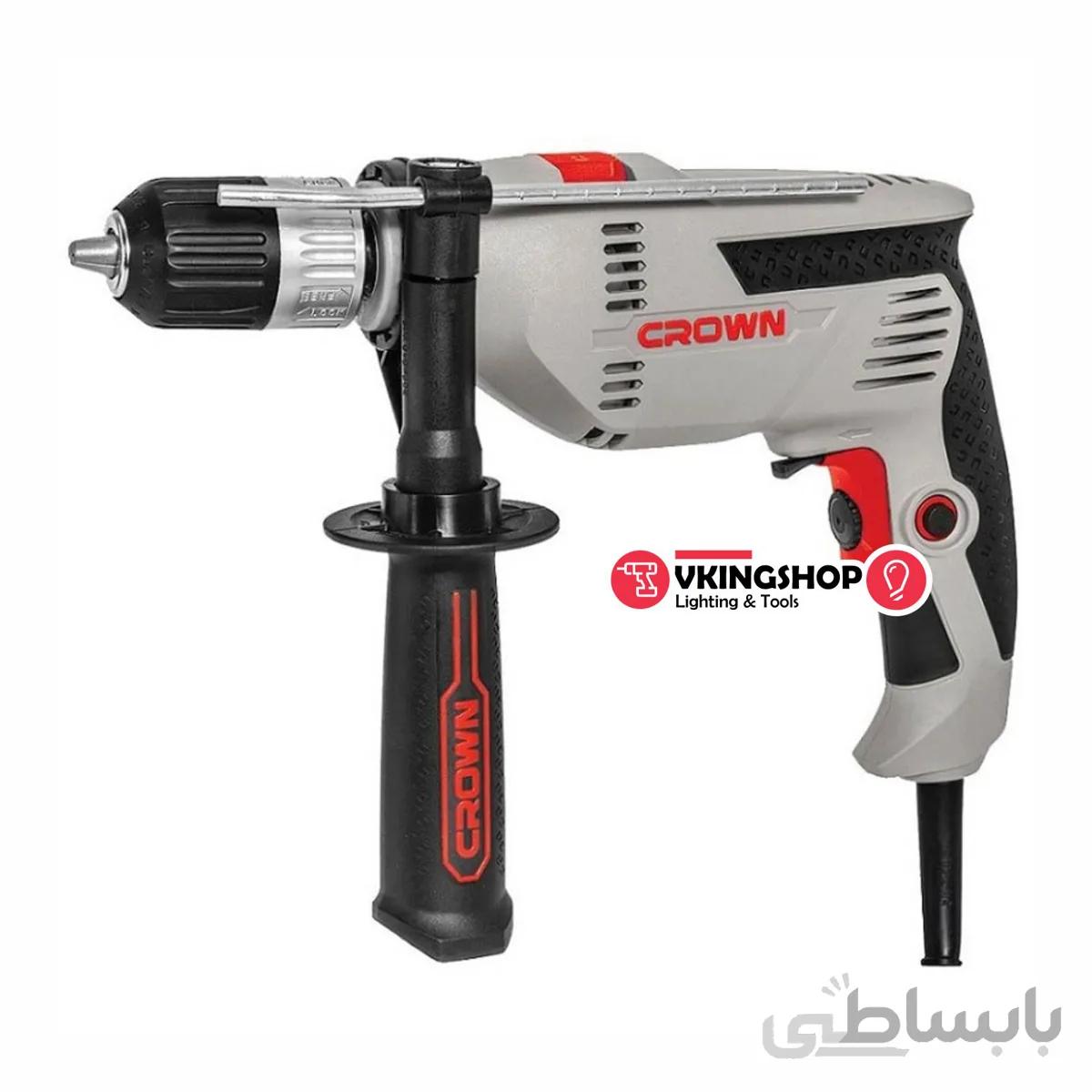 دریل 13 میلیمتر 750 وات سه نظام آچاری کرون مدل CT10129