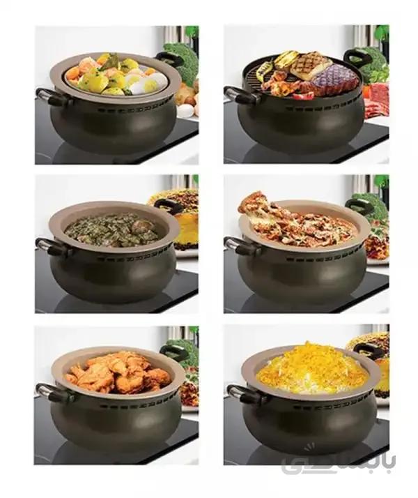 سرویس غذاپز 8 پارچه همه کاره ناخ مدل اریکا