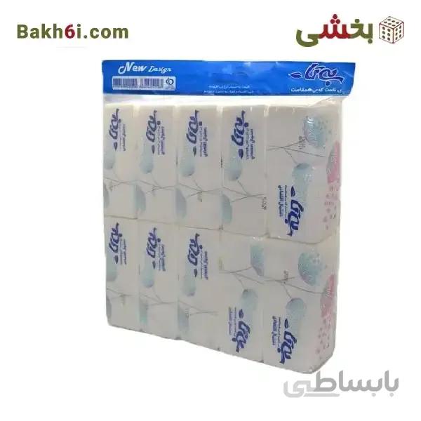 دستمال 200 برگ اقتصادی بیتا بسته 10 عددی